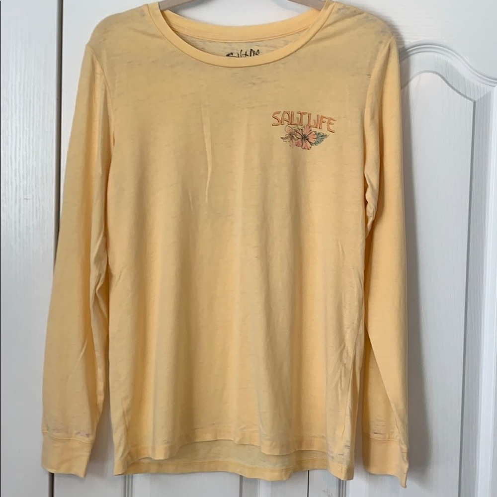 Light Yellow Salt Life Long Sleeve - SML